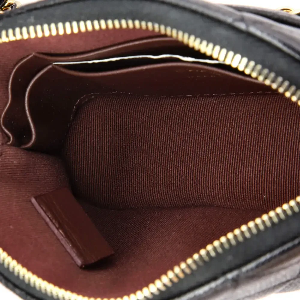 Chanel Cc Dome Zip Clutch With Chain #239857C42B - Picture 5 of 6